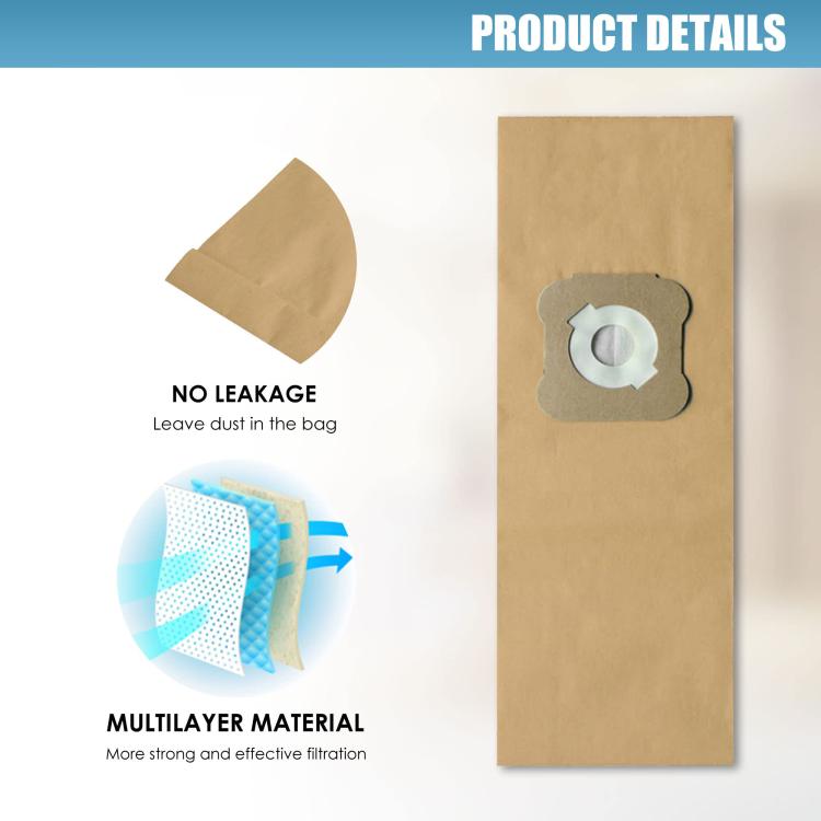 9pcs For Kirby G4/G5 Vacuum Cleaner Paper Dust Bag, Random Color Delivery