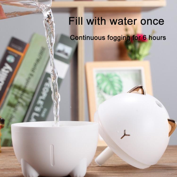 Cute Cats Portable Humidifier Mini USB Home Mute Bedroom Office Desktop Air Humidifier