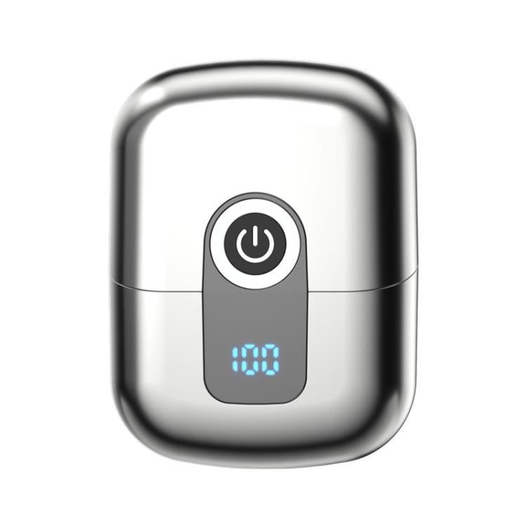 Portable Mini Dual Head Electric Shaver for Men - LCD Display, Floating Blades, Waterproof, USB-C Rechargeable