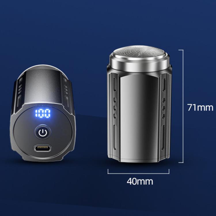Portable Electric Shaver for Men with LCD Display – Travel-Friendly Mini Shaver, USB Type-C Fast Charging, Waterproof & Washable Design