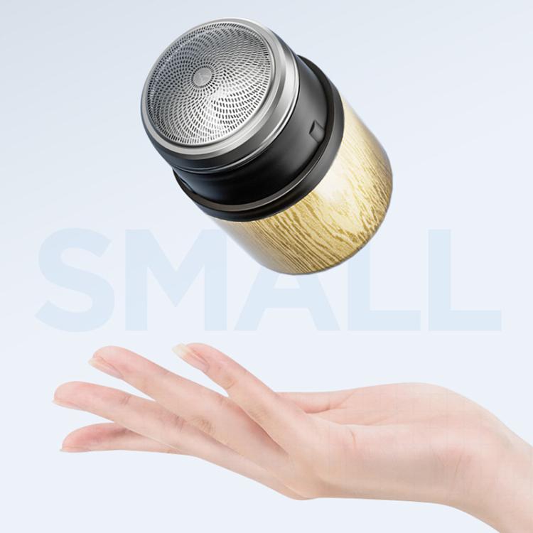 Wood Grain Electric Shaver Rechargeable Men Shaver with 6 Stainless Steel Blades, Waterproof Washable Head & High-Power Motor for Smooth Shaving