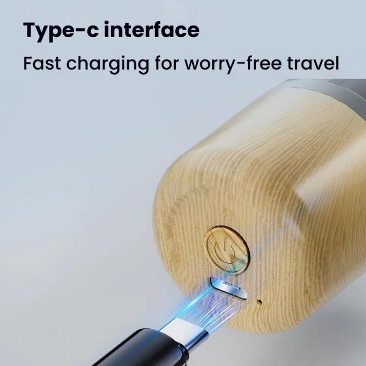 Wood Grain Electric Shaver Rechargeable Men Shaver with 6 Stainless Steel Blades, Waterproof Washable Head & High-Power Motor for Smooth Shaving