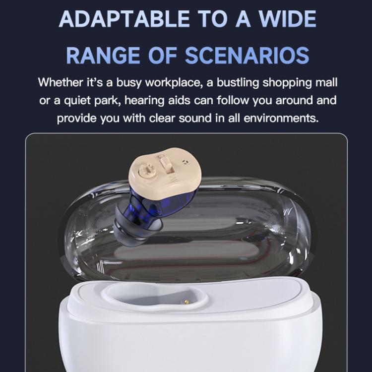 Elderly Hearing Aids In-Ear Sound Amplifier Stand-Alone Sound Collector Invisible Hearing Aids