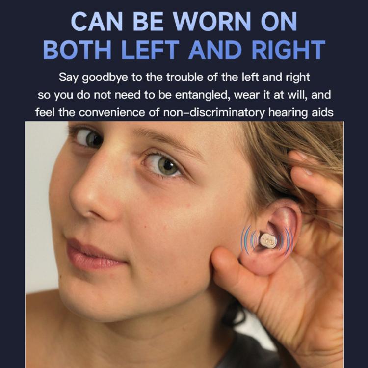 Elderly Hearing Aids In-Ear Sound Amplifier Stand-Alone Sound Collector Invisible Hearing Aids