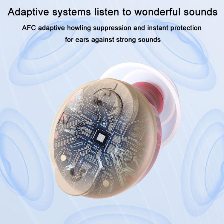 Elderly Hearing Aids Invisible Sound Amplifier Noise Reduction Collector With Digital Display Charging Compartment