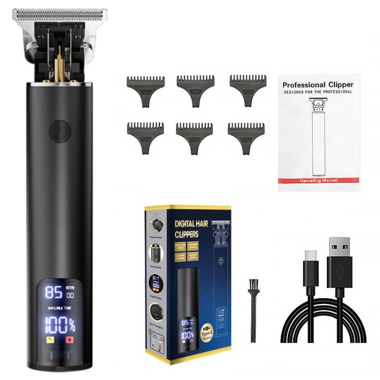 Rechargeable Haircut Kit Hair Clippers For Men - Zero Blade Trimmer For Vintage Oil Head & Bald Head Styles