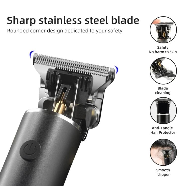 Rechargeable Haircut Kit Hair Clippers For Men - Zero Blade Trimmer For Vintage Oil Head & Bald Head Styles