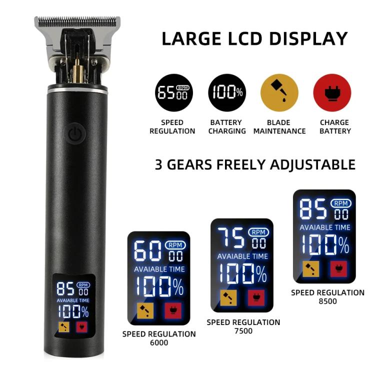 Rechargeable Haircut Kit Hair Clippers For Men - Zero Blade Trimmer For Vintage Oil Head & Bald Head Styles