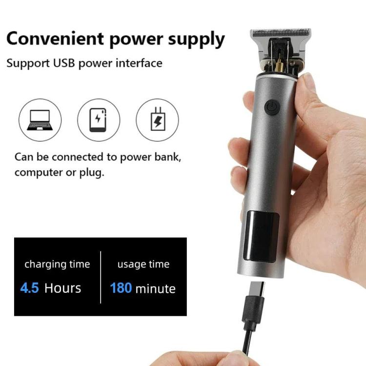 Rechargeable Haircut Kit Hair Clippers For Men - Zero Blade Trimmer For Vintage Oil Head & Bald Head Styles
