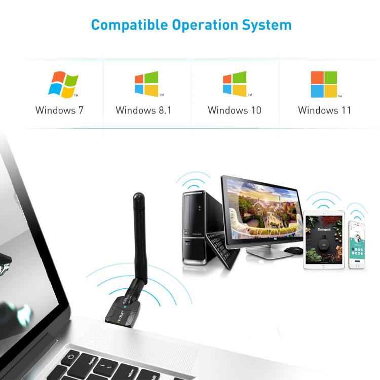 EDUP USB Bluetooth Adapter 5.4 Transmitter Audio Receiver Module