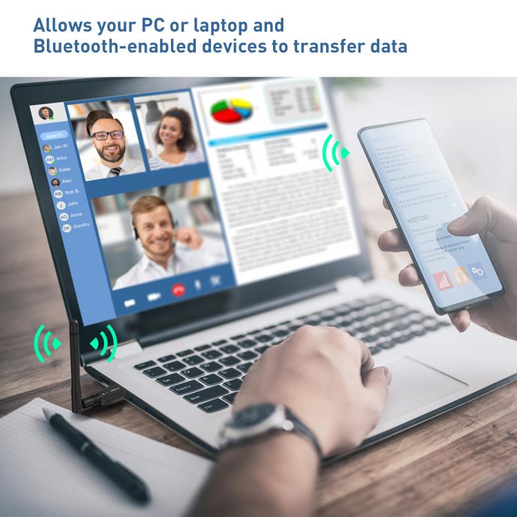 EDUP USB Bluetooth Adapter 5.4 Transmitter Audio Receiver Module