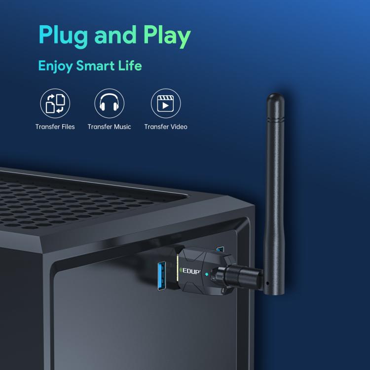 EDUP USB Bluetooth Adapter 5.4 Transmitter Audio Receiver Module