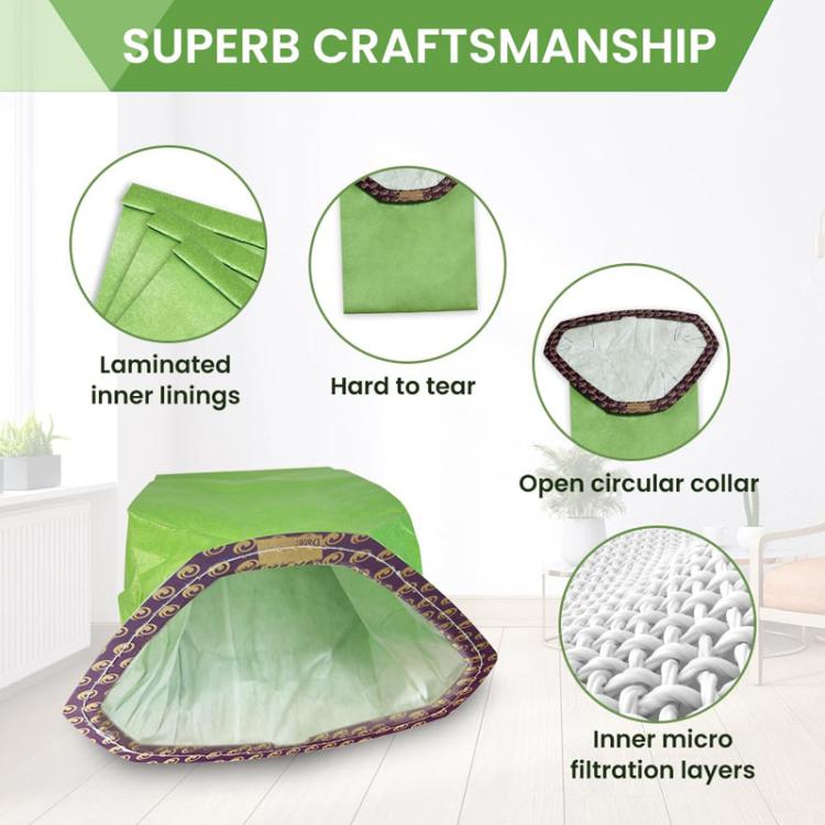 2pcs For ProTeam 107314 Vacuum Cleaner Accessories Paper Bag Dust Collection Bag