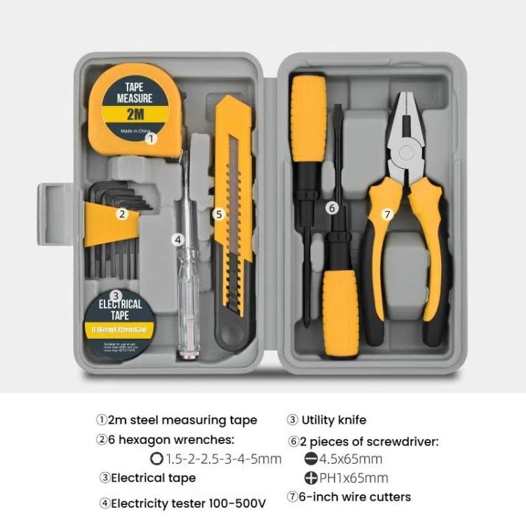 Multifunctional Home Hardware Tools Repair Hand Toolbox Combination Set