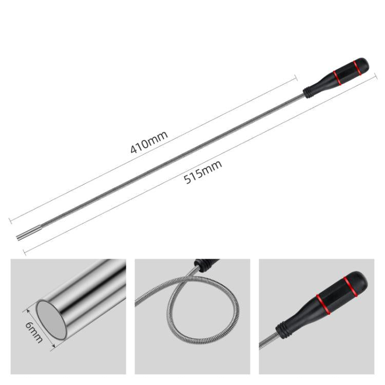 515mm Bendable Magnetic Picker Strong Magnetic Auto Repair Screw Suction Rod