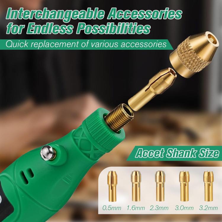 5-speed Mini Electric Grinder Micro Drill Metal Glass Ceramic Grinding Carving Cutting And Polishing Tools