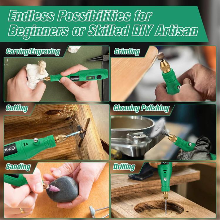 5-speed Mini Electric Grinder Micro Drill Metal Glass Ceramic Grinding Carving Cutting And Polishing Tools