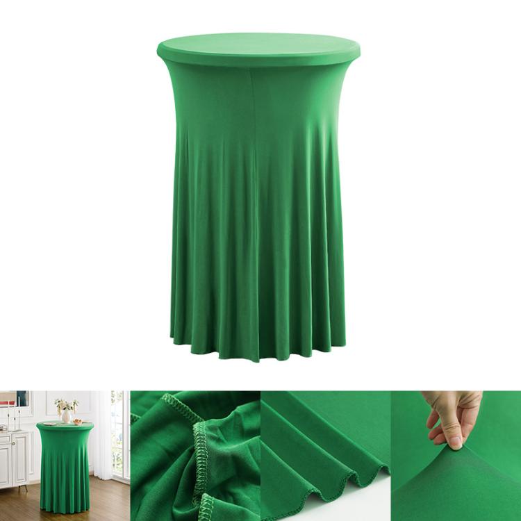 Simple Premium Feeling Business Conference Cocktail Bar Cover Round Sundress Stretch Table Cover