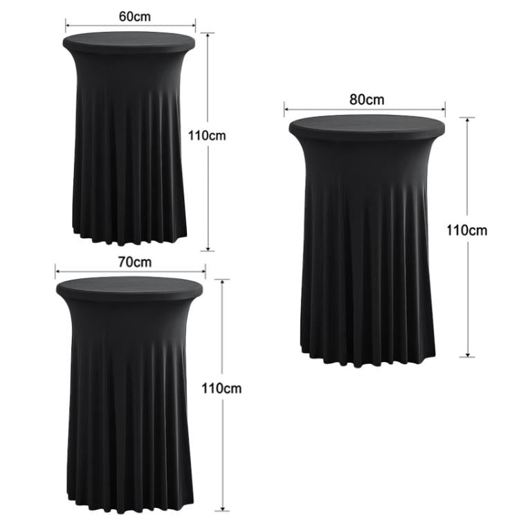 Simple Premium Feeling Business Conference Cocktail Bar Cover Round Sundress Stretch Table Cover