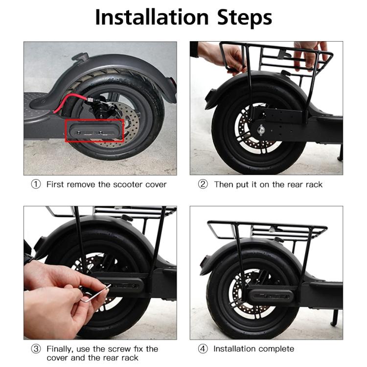 For Xiaomi M365 1S Pro Scooter Rear Rack Heavy-Duty Cargo Rack