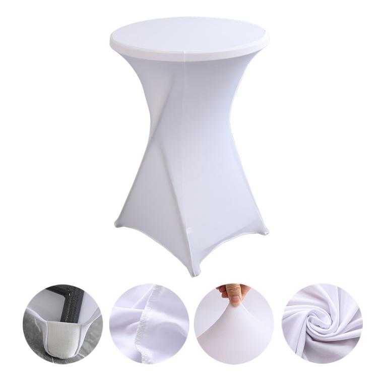 Cocktail Bar Table Cover For Hotel Wedding Decoration Stretch Polyester Banquet Round Table Cover