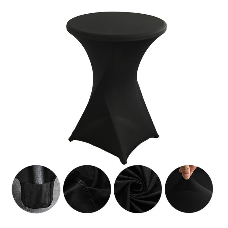 Cocktail Bar Table Cover For Hotel Wedding Decoration Stretch Polyester Banquet Round Table Cover