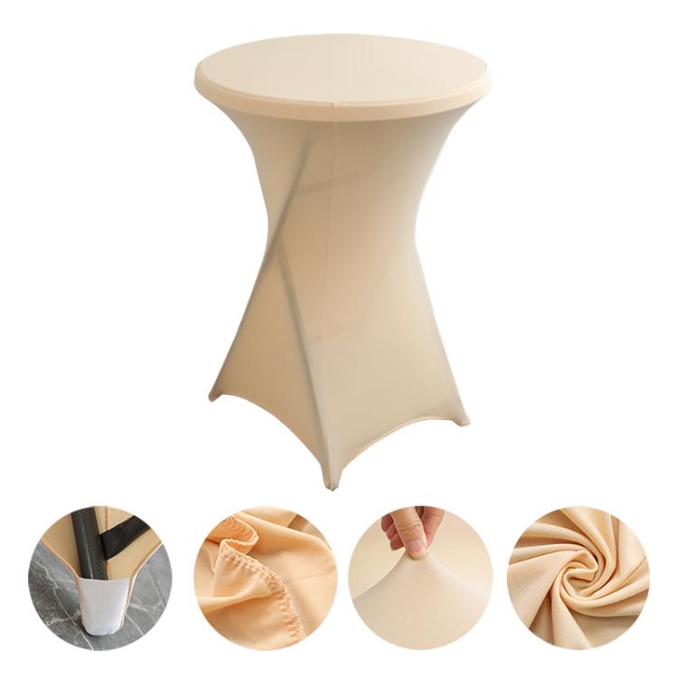 Cocktail Bar Table Cover For Hotel Wedding Decoration Stretch Polyester Banquet Round Table Cover