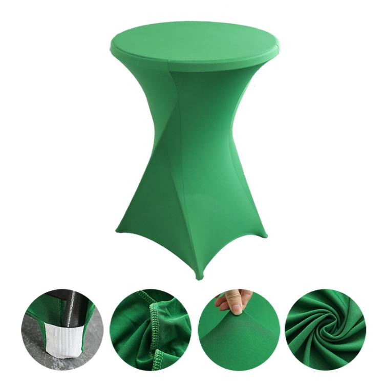 Cocktail Bar Table Cover For Hotel Wedding Decoration Stretch Polyester Banquet Round Table Cover