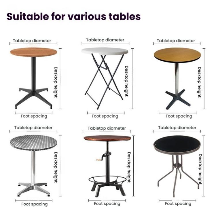 Cocktail Bar Table Cover For Hotel Wedding Decoration Stretch Polyester Banquet Round Table Cover