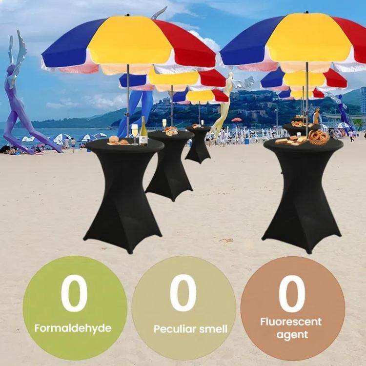 Cocktail Bar Table Cover For Hotel Wedding Decoration Stretch Polyester Banquet Round Table Cover