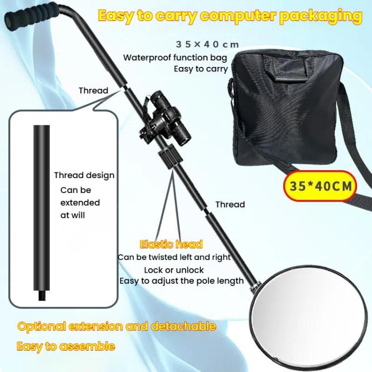 Retractable Pole Undercarriage Mirror Rotatable Undercarriage Inspection Reflector