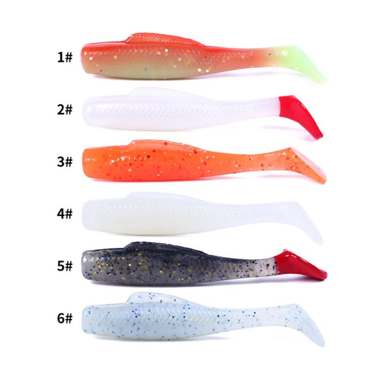 HENGJIA 6pcs / Box Outdoor Fishing Floating Soft Bait 8cm-5g Bionic False Lure