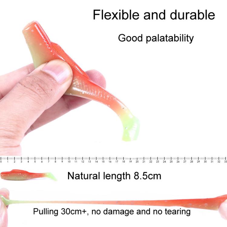 HENGJIA 6pcs / Box Outdoor Fishing Floating Soft Bait 8cm-5g Bionic False Lure