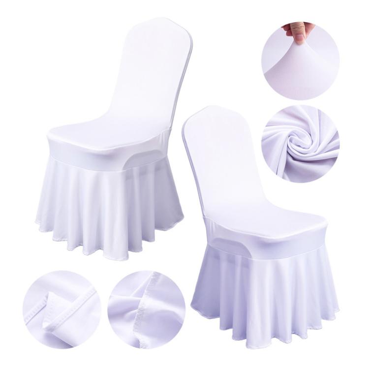 Stretch Chair Cover Hotel Wedding Decoration Solid Color Spandex Sundress Chair Cover