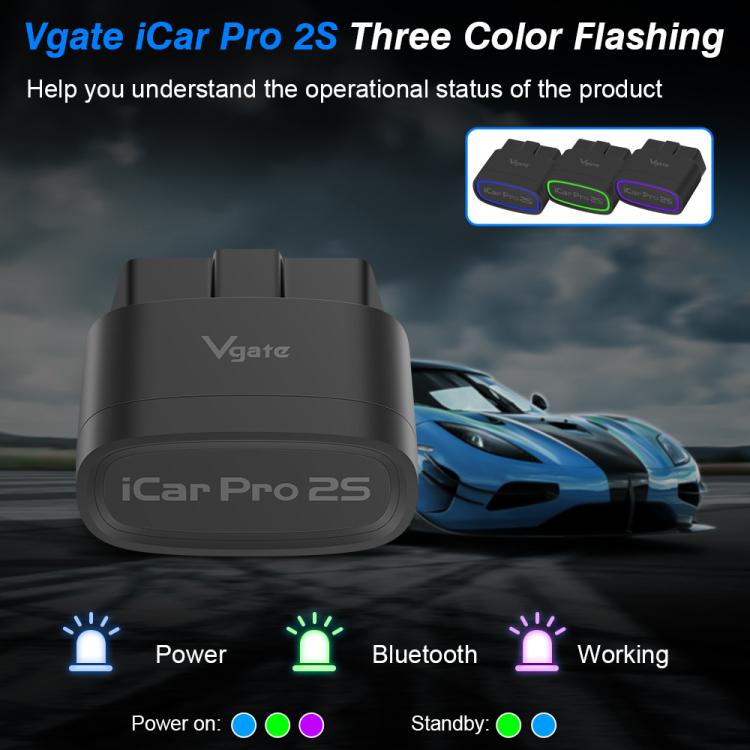 Vgate 3m bps Bluetooth Wireless Wake-up Diagnostic Instrument