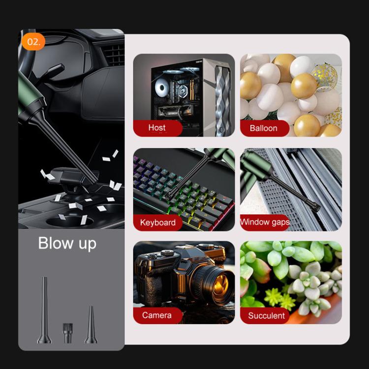 SUITU ST-6670 Handheld Small Brushless Suction Power Foldable Cordless Car Vacuum Cleaner