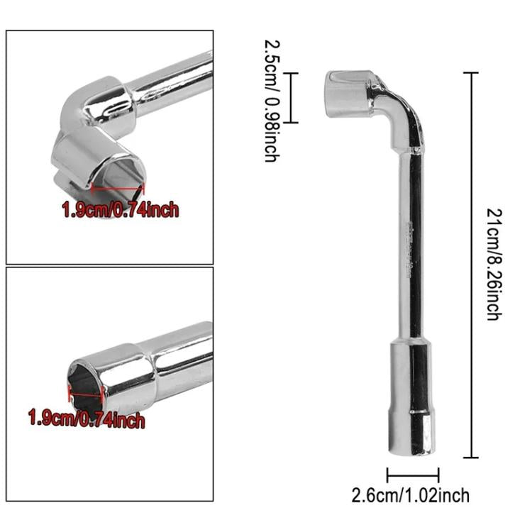 For INOKIM OXO OX Electrical Scooter 19mm L-Shaped Open-End Socket Wrench For Fixing The Motor Nut