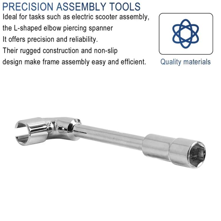For INOKIM OXO OX Electrical Scooter 19mm L-Shaped Open-End Socket Wrench For Fixing The Motor Nut