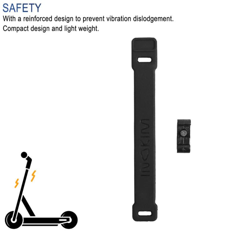 For INOKIM OXO OX Electrical Scooter Safety Locking Strap With Hook Bracket Wrappable Foldable Rubber Strap