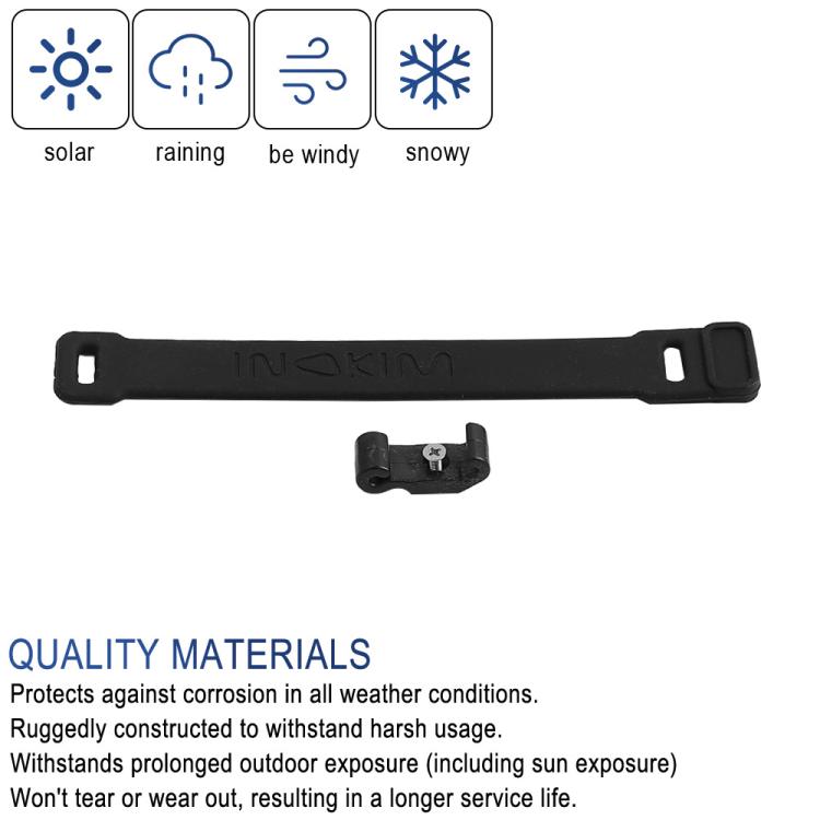 For INOKIM OXO OX Electrical Scooter Safety Locking Strap With Hook Bracket Wrappable Foldable Rubber Strap