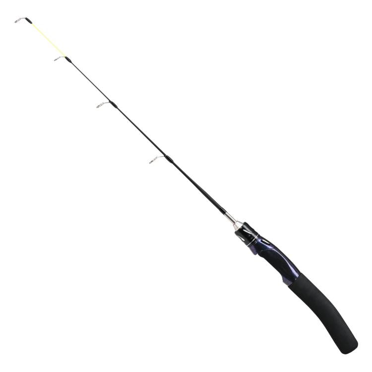 LEO 28307 58cm Curved Handle Flat Tip Ice Fishing Rods Knuckle Solid Fishing Rods
