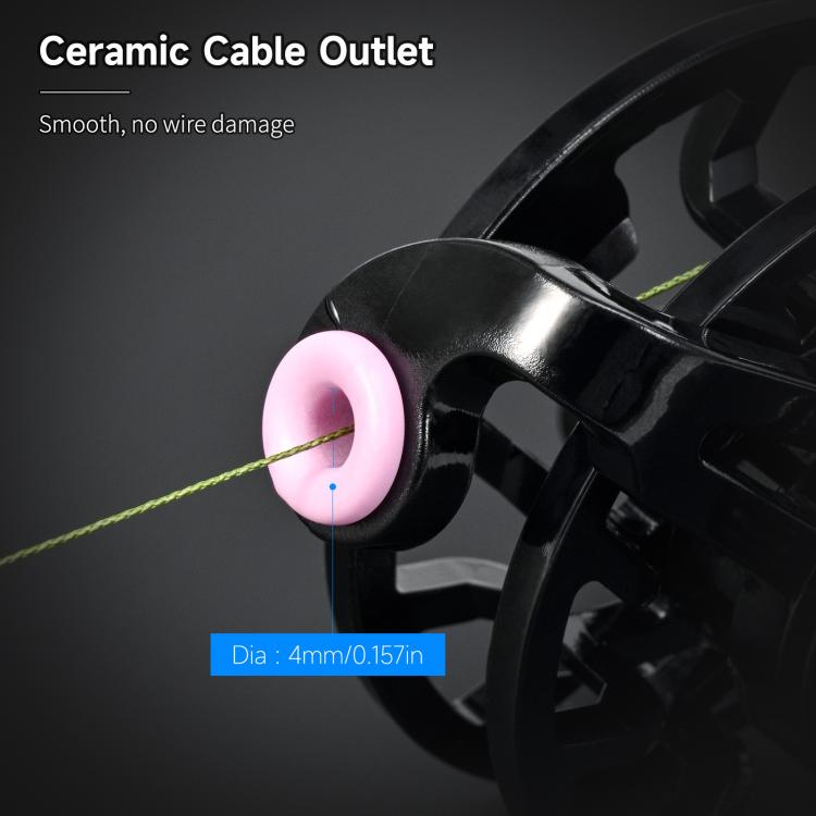 LEO 28339 Ice Fishing Reel With Guide Ring Winter Fishing Raft Reel