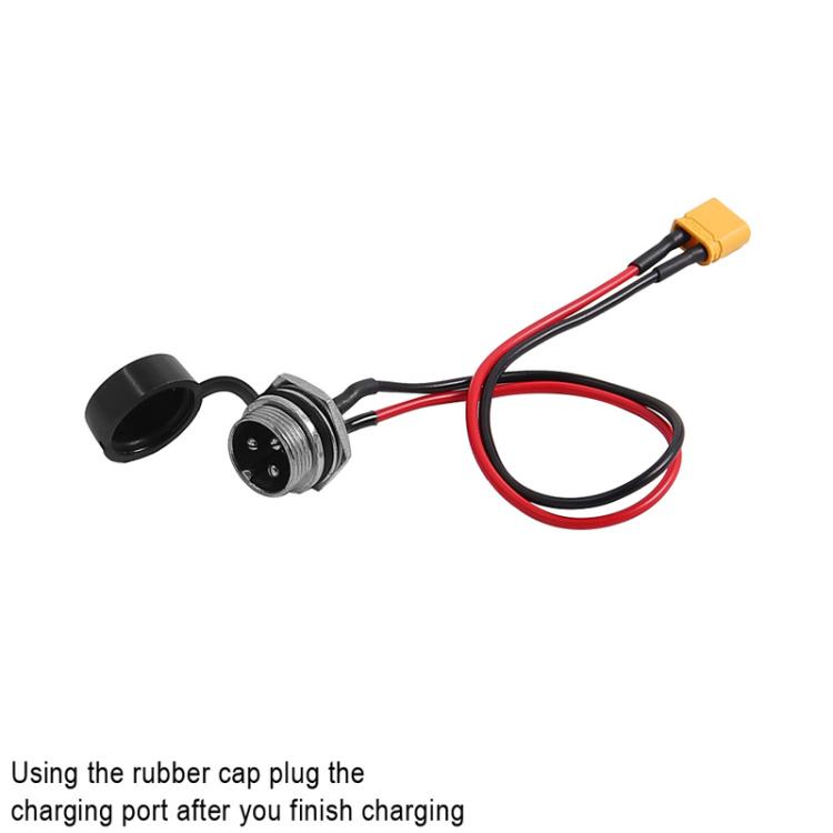 For INOKIM OXO OX Electrical Scooter Power Port Components GX16 3-Pin Aviation Header Charging Socket