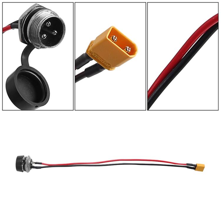 For INOKIM OXO OX Electrical Scooter Power Port Components GX16 3-Pin Aviation Header Charging Socket