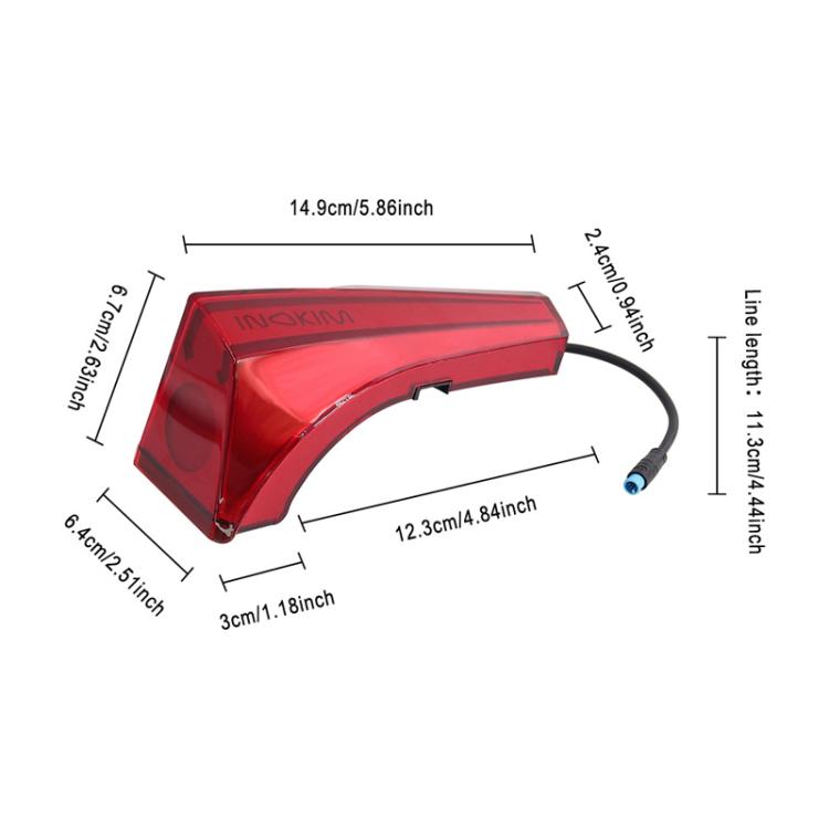 For INOKIM OXO OX Electrical Scooter LED Tail Decorative Light Safety Warning Lamp Replacement Parts