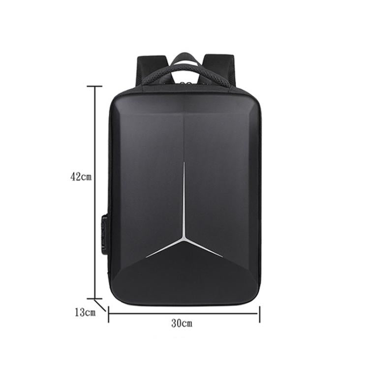 15.6-16.6 Inch Hard Shell Laptop Backpack with USB+Type-C Charging Ports Unisex Anti-Theft  Business Travel Bag