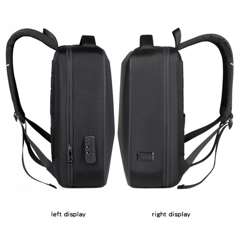 15.6-16.6 Inch Hard Shell Laptop Backpack with USB+Type-C Charging Ports Unisex Anti-Theft  Business Travel Bag