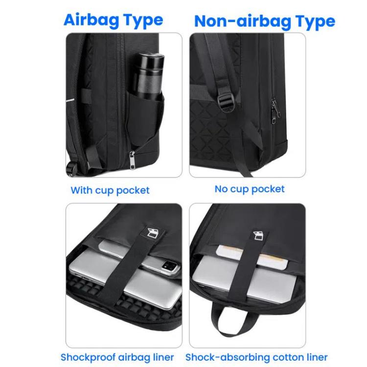 15.6-16.6 Inch Hard Shell Laptop Backpack with USB+Type-C Charging Ports Unisex Anti-Theft  Business Travel Bag