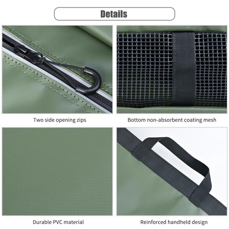 LEO 28351 Large Fish Carrying Bag 6 Handle Large Fish Carrying Pocket