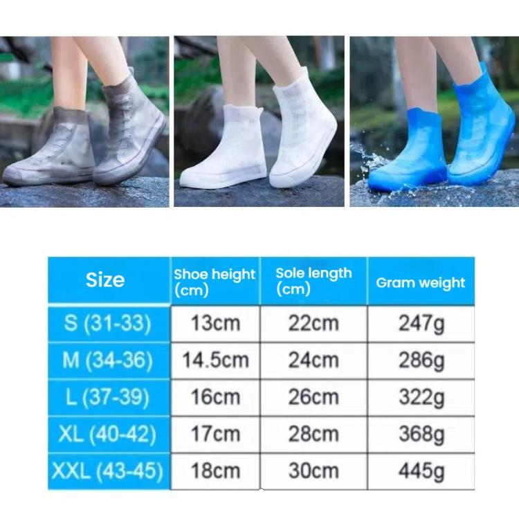 Thickened Wear-Resistant Waterproof Silicone Rain Shoe Cover